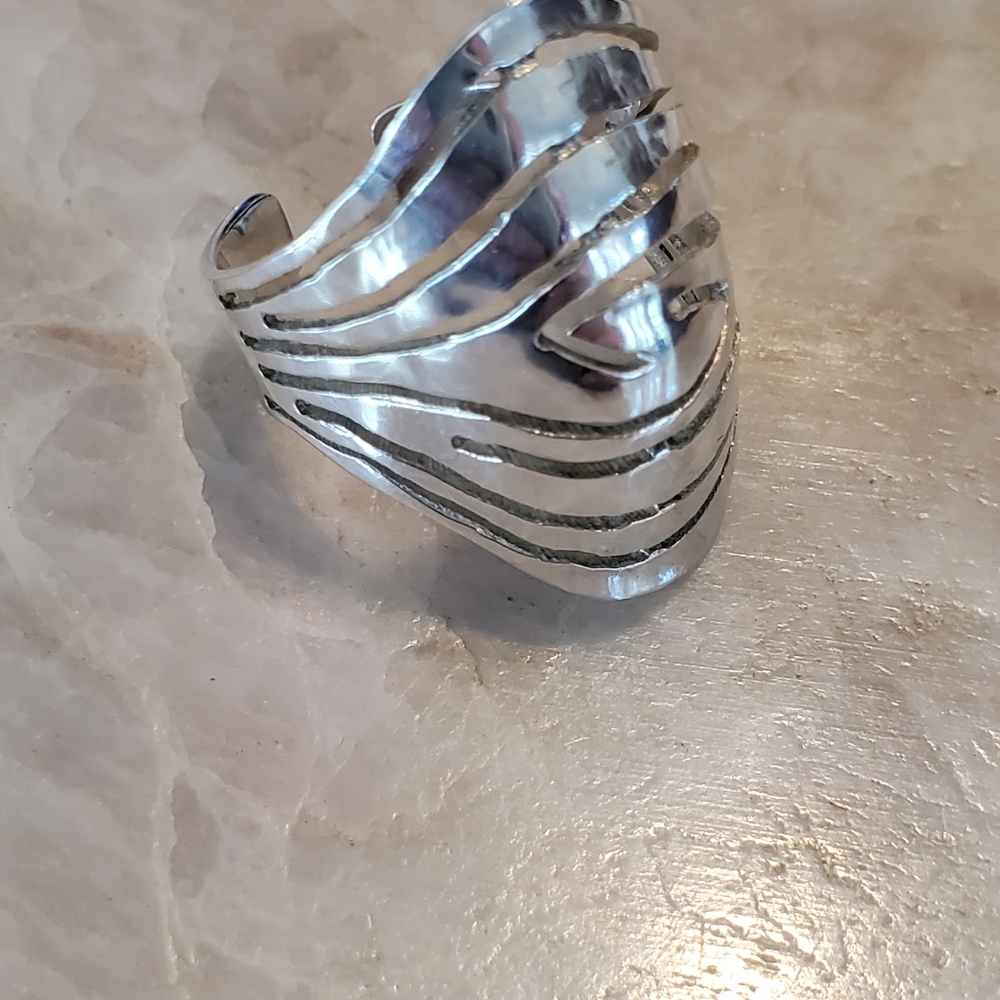 Silver Armor Ring - image 1